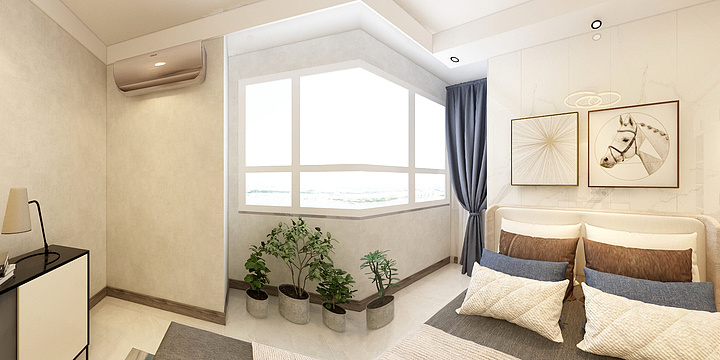 朱迪的-元礼居A户型-田芳芳现代-装修设计方案