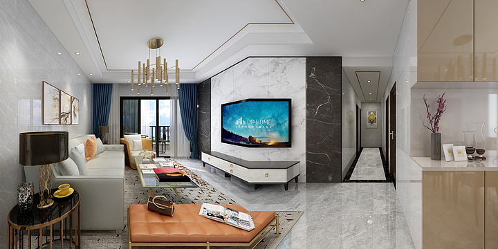 Beluck-豪进1栋瓷砖上墙-装修设计方案