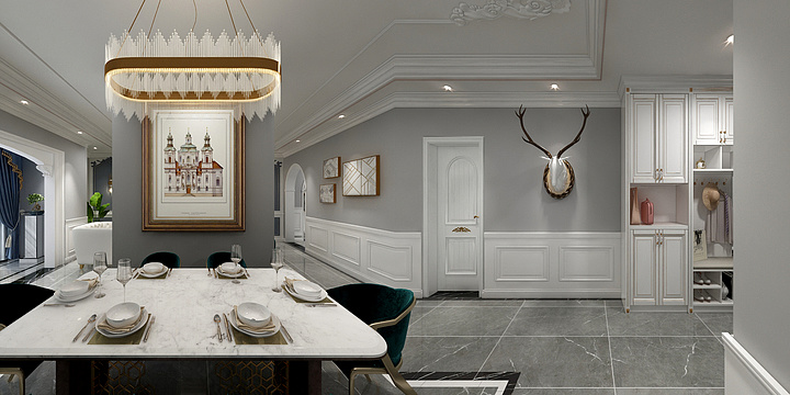 冯先森设计工作室-名门时代法式轻奢-装修设计方案