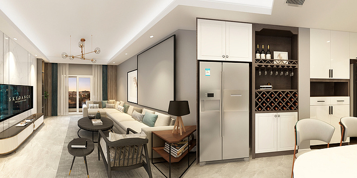 广东金邦装饰-心海洲15栋1403室-装修设计方案