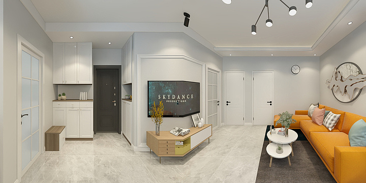 奇点空间设计-滑翔公务员小区-装修设计方案