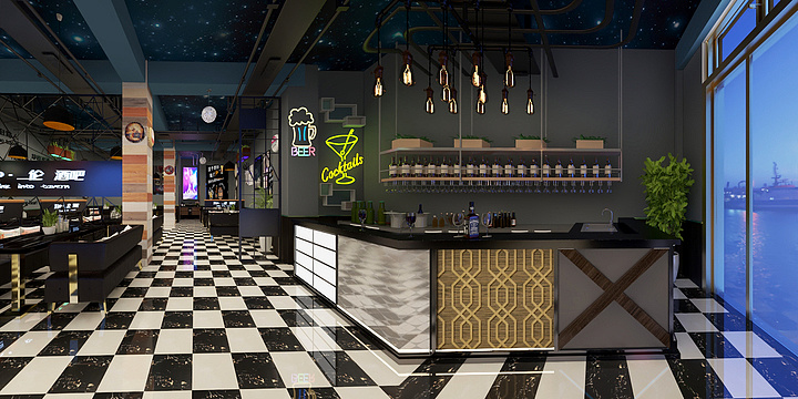 耿采尘-酒吧-装修设计方案