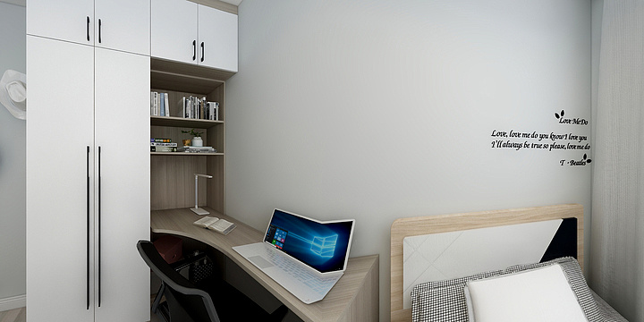 邳州伊宝诺-3-水岸景城1-2-1007北卧室-装修设计方案