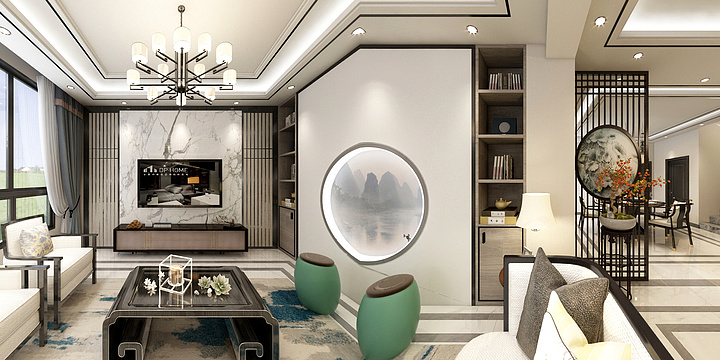 L文江-自建别墅新中式-装修设计方案