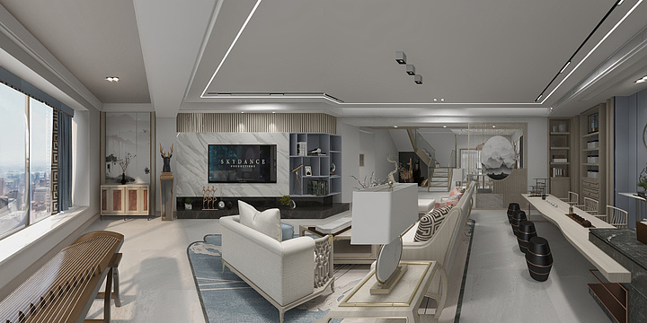 张仕友-金峰苑顾哥私宅效果图-装修设计方案