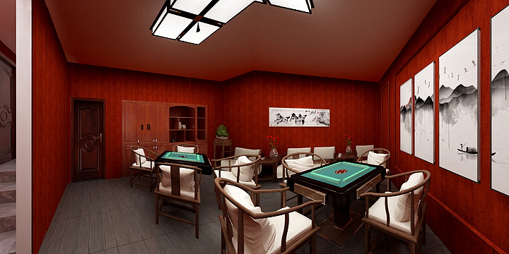 盐城高力国际家居港华利建材门市-杨侍别墅负一楼-装修设计方案