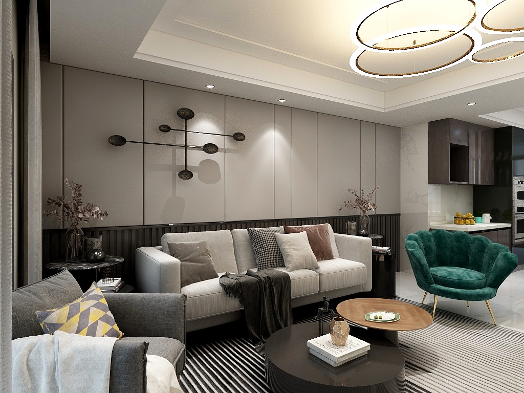 RGB设计-150平现代风格，凸显高贵气质-装修设计方案