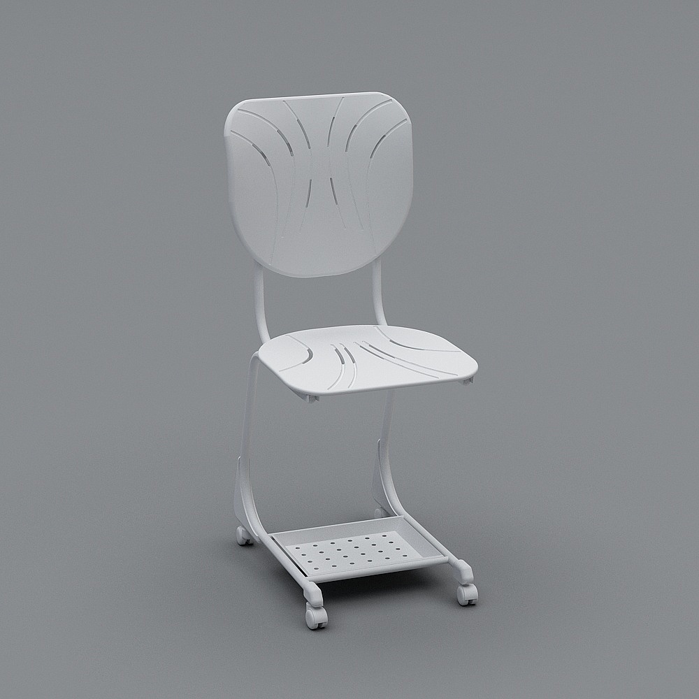 简约风课椅 C3D模型