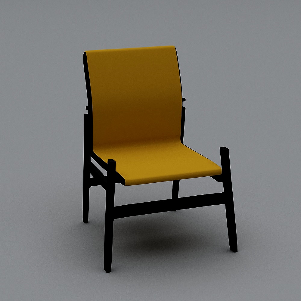 R2002-两色-餐椅无扶手3D模型