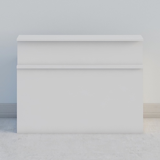 Wood Color Cement Board Bar 3D Model for Contemporary Spaces
