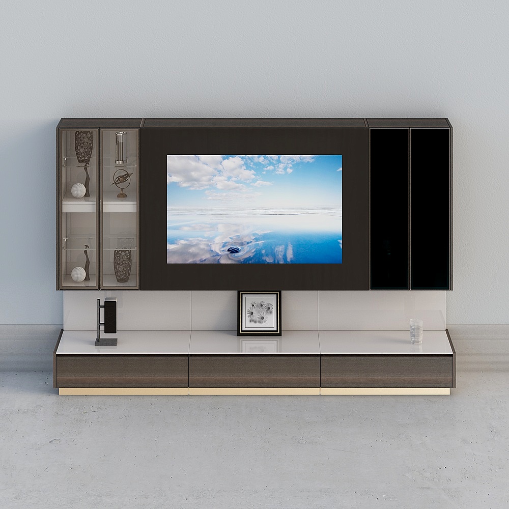 TT-ZY-A6102A组合电视柜3D模型