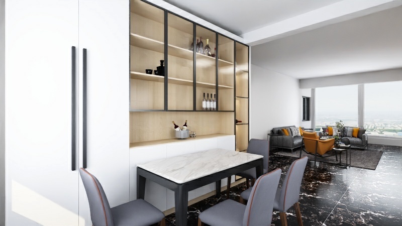 浅蓝墨雅-福门天鹅湾-装修设计方案