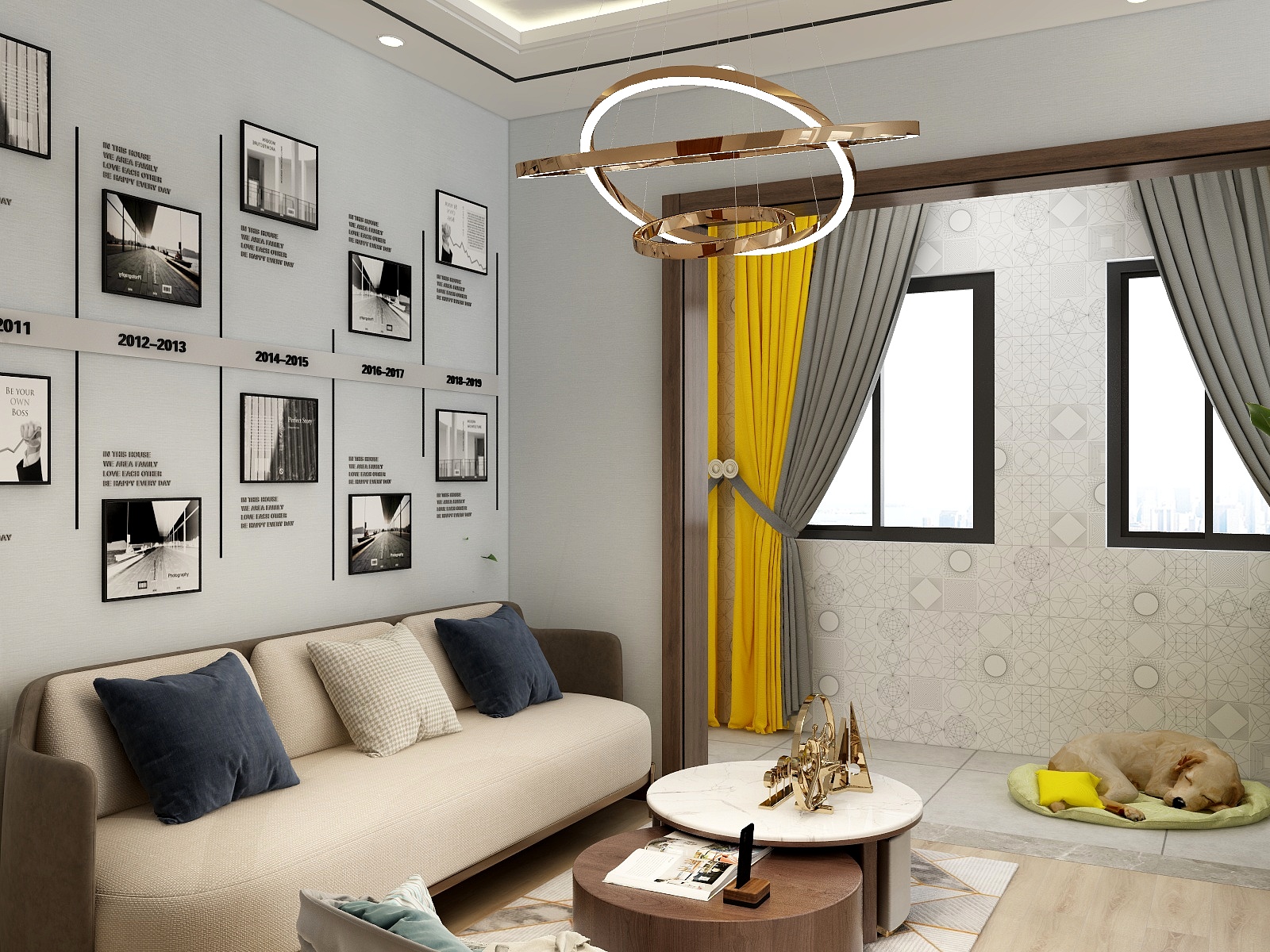 A装饰装修李sir-瑞和园小三室轻奢-装修设计方案