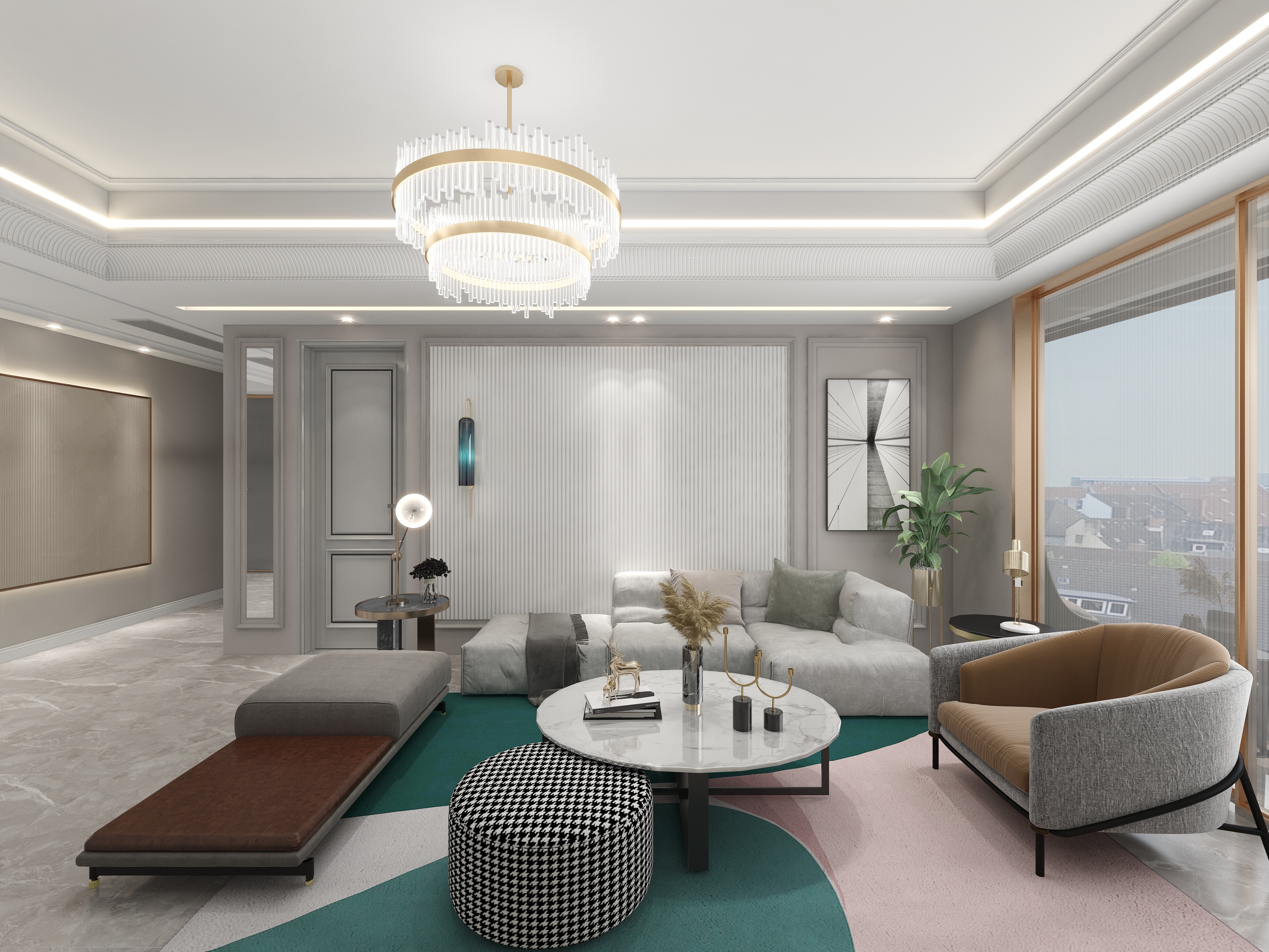 坤哥9527-143平现代四居室-副本-装修设计方案