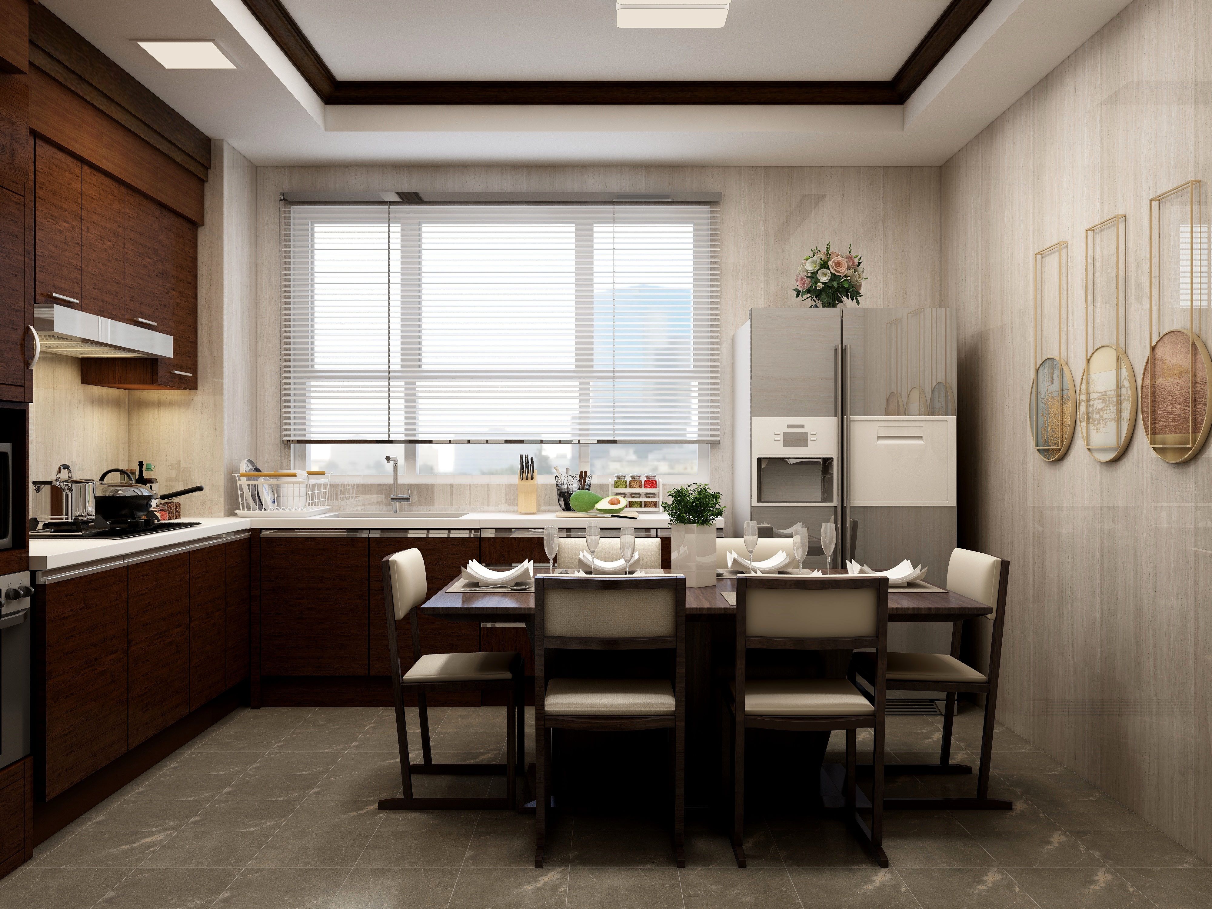 庄育霖-132方新中式三居装修效果图