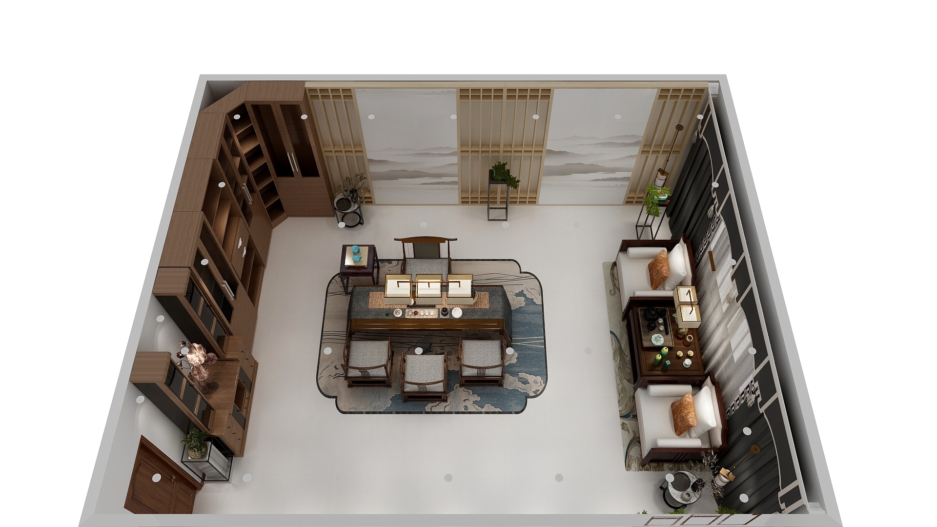 空间设计文石-钟楼茶饮接待-装修设计方案