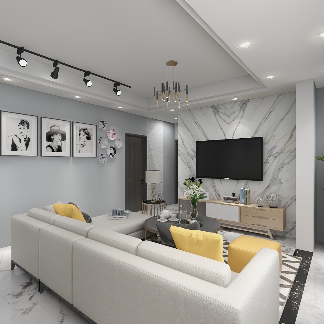 人声杳杳-瑞和园89.50㎡B户型3室2厅1卫-装修设计方案