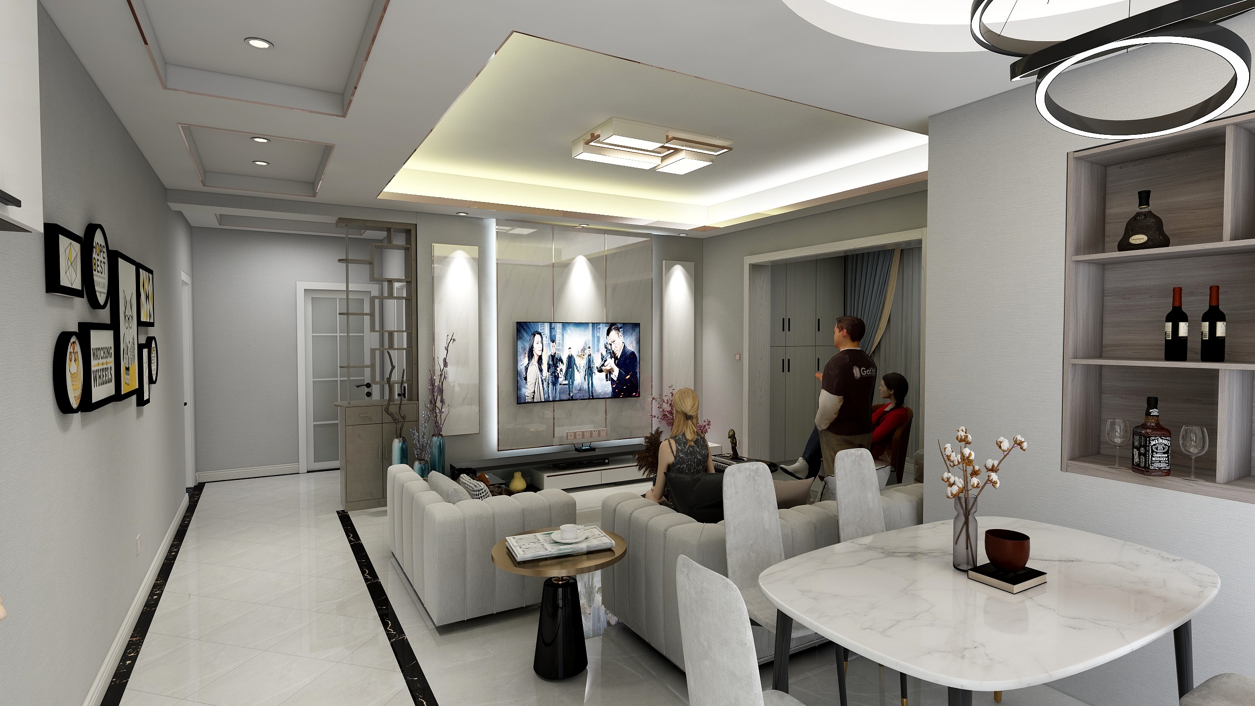 成都智家豪庭装饰工程有限公司-新都博海城-3-3-2401～王意-装修设计方案