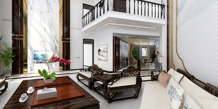 安化百安装饰-郭府别墅-装修设计方案