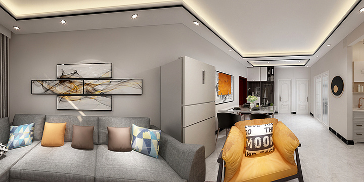 杨姗1818-花语城3居-装修设计方案