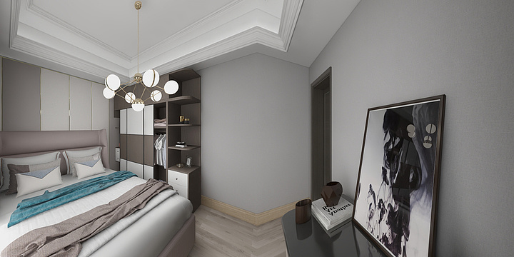 淡定从容UhcA-瑞和园89.50㎡B户型3室2厅1卫-装修设计方案