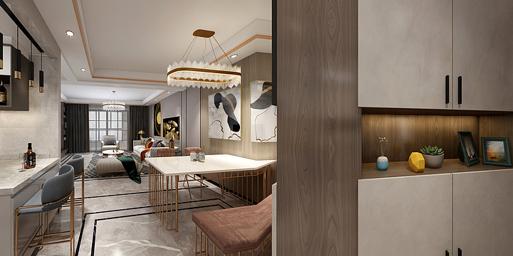 Designer飞-轻奢风尚德一号-装修设计方案