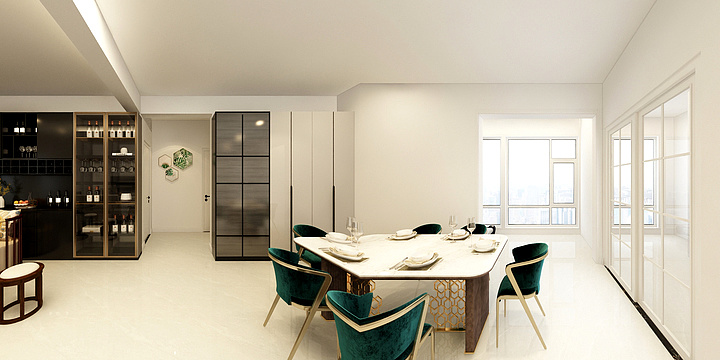 武穴华派装饰-新城国际A-1206-装修设计方案