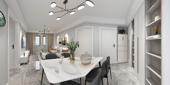 OK渲染-云栖水苑C户型007装饰王亚运18867648580-装修设计方案