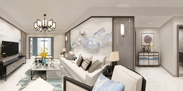 风禾晚-保利东郡新中式-装修设计方案