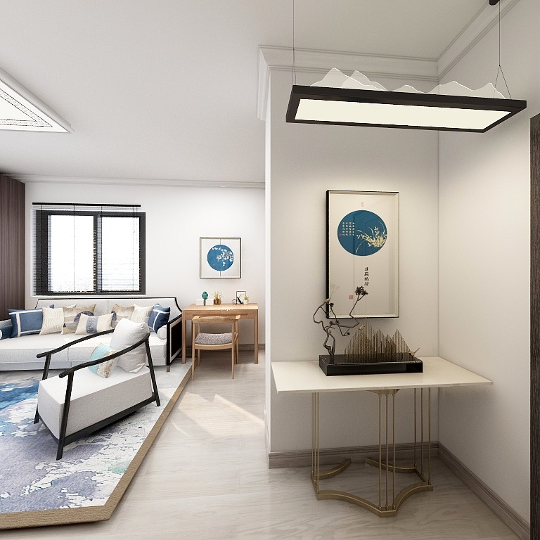 科咳可克-两居新中式-装修设计方案