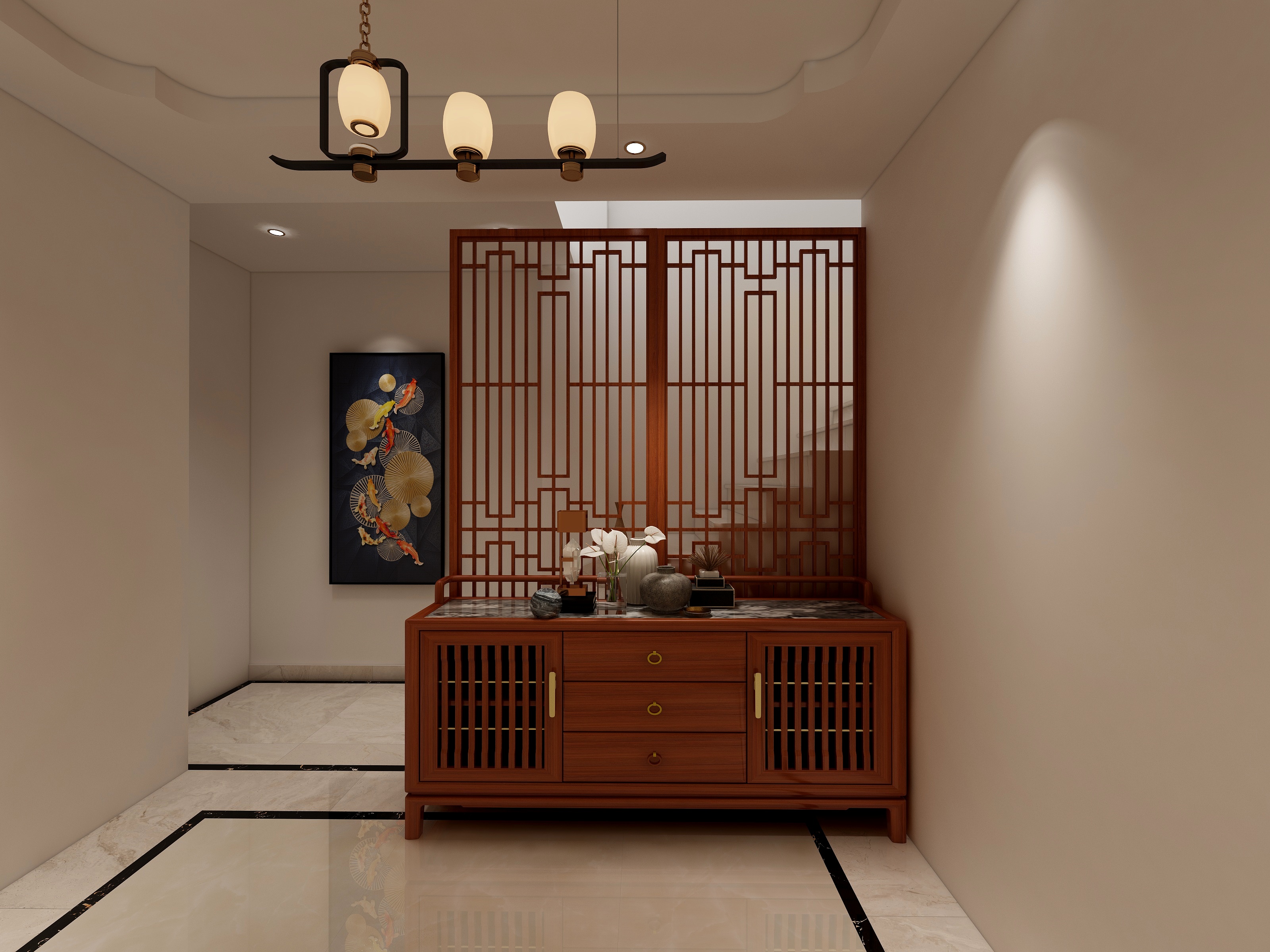 贵泰保利全案设计-中铁太阳谷楼梯-装修设计方案