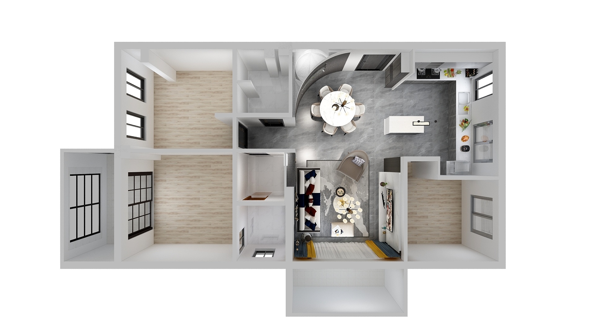 逸晨P-东边套新中-装修设计方案