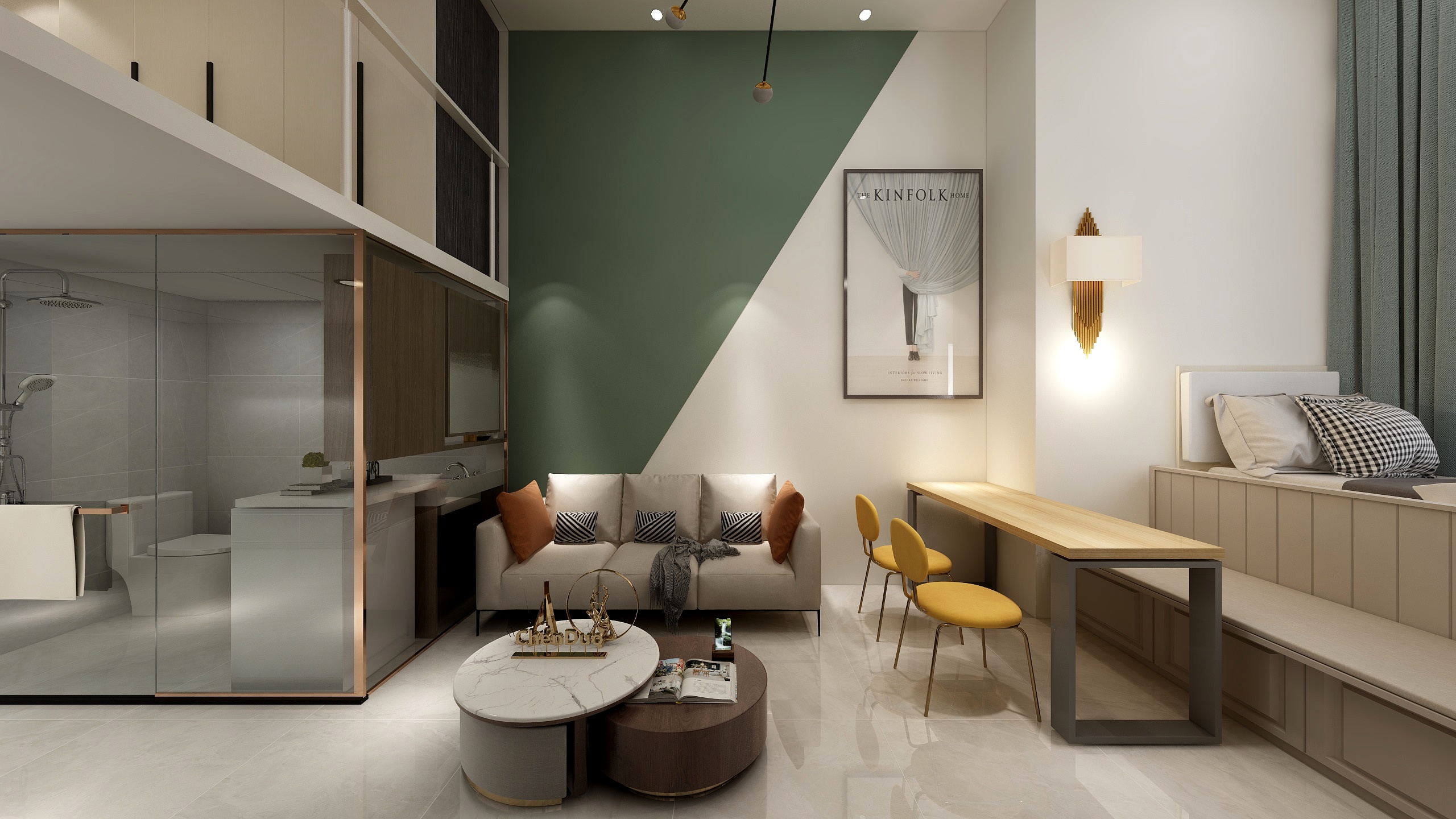 设计师韩博-TBD万科天地-LOFT-装修设计方案