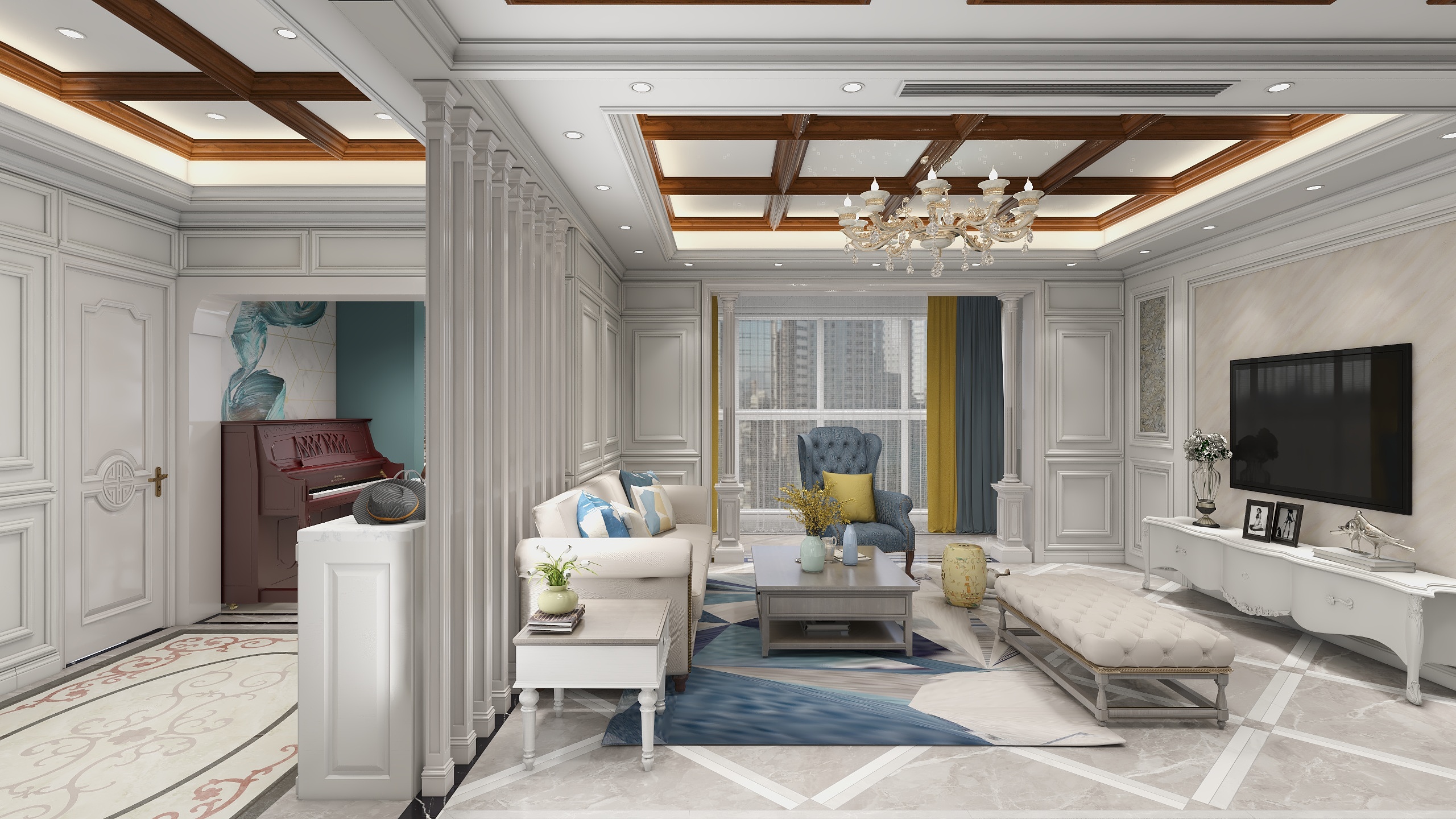 夏禄-美式风格-装修设计方案