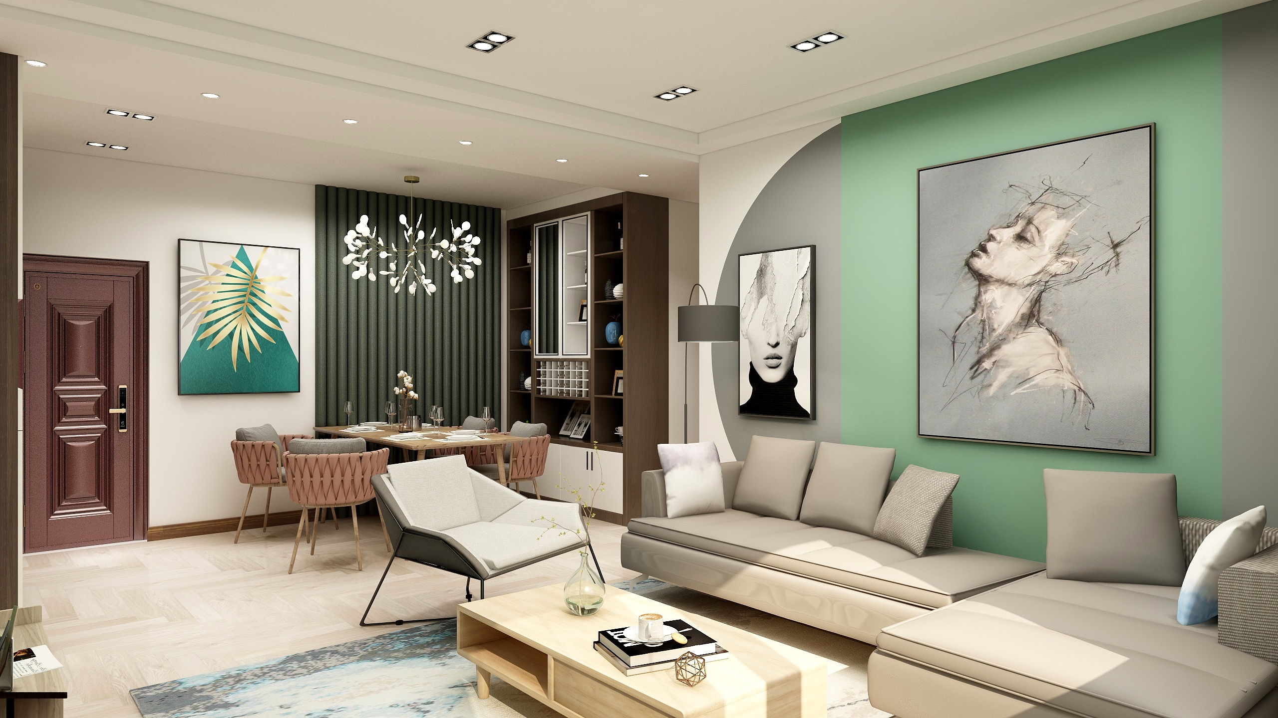 人人创-王敏超-山语城107-装修设计方案