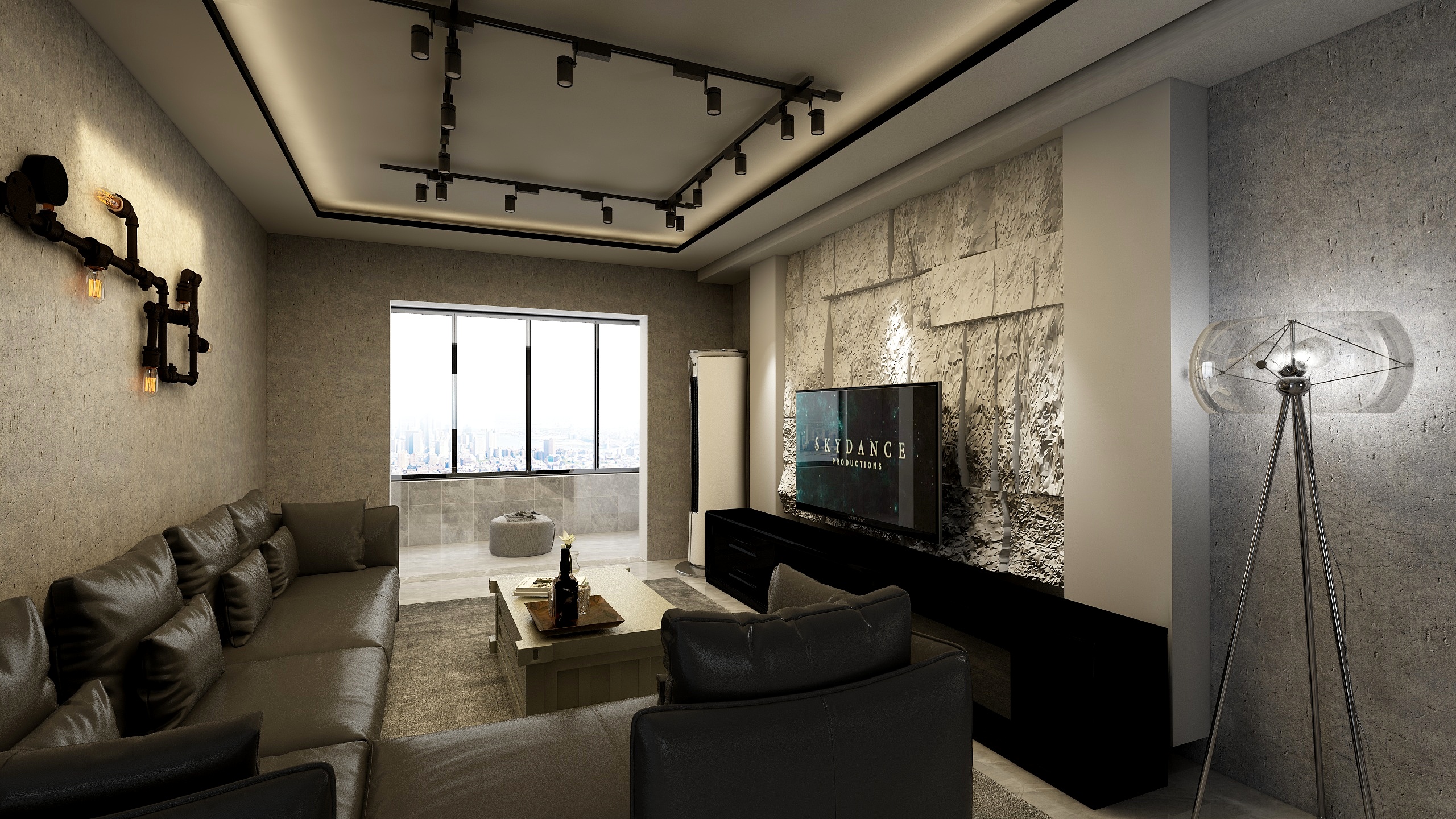 张张喜欢莽-岳庄社区 刘科先生方案 工业风格-装修设计方案