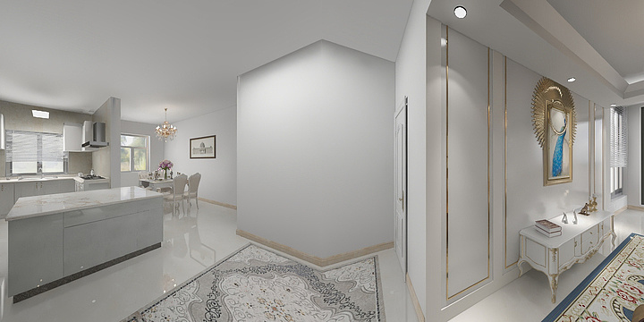 筑梦空间-白泽-长信・书香河畔108.00㎡2#4#5#7#Ａ户型3室3厅20605-1042-装修设计方案