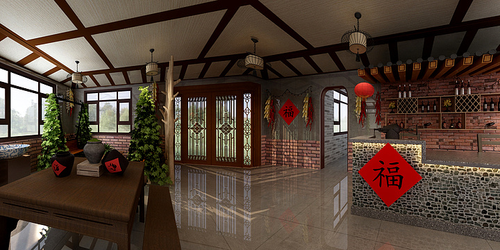 东泽装饰OLxZ-农家院一楼-装修设计方案