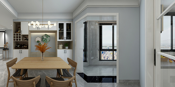 家de设计-吉盟天下27栋2801田哥雅居-现代原木风2.0-装修设计方案