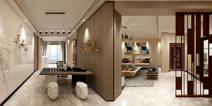 邵工做设计-罗田私房别墅墙体-装修设计方案