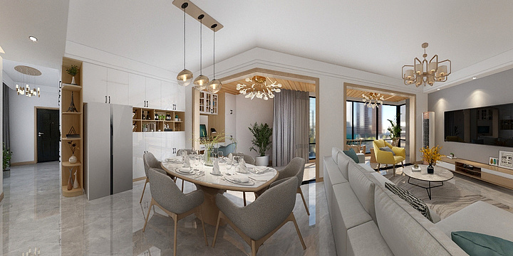 间居高品质设计空间工作室-瑞星世纪城4号2502-装修设计方案