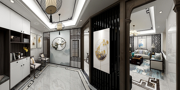 设计15926903603-盛女士别墅雅居效果图-副本-装修设计方案