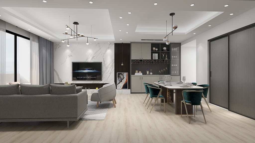 全案设计浪-国鼎3房陈总-装修设计方案