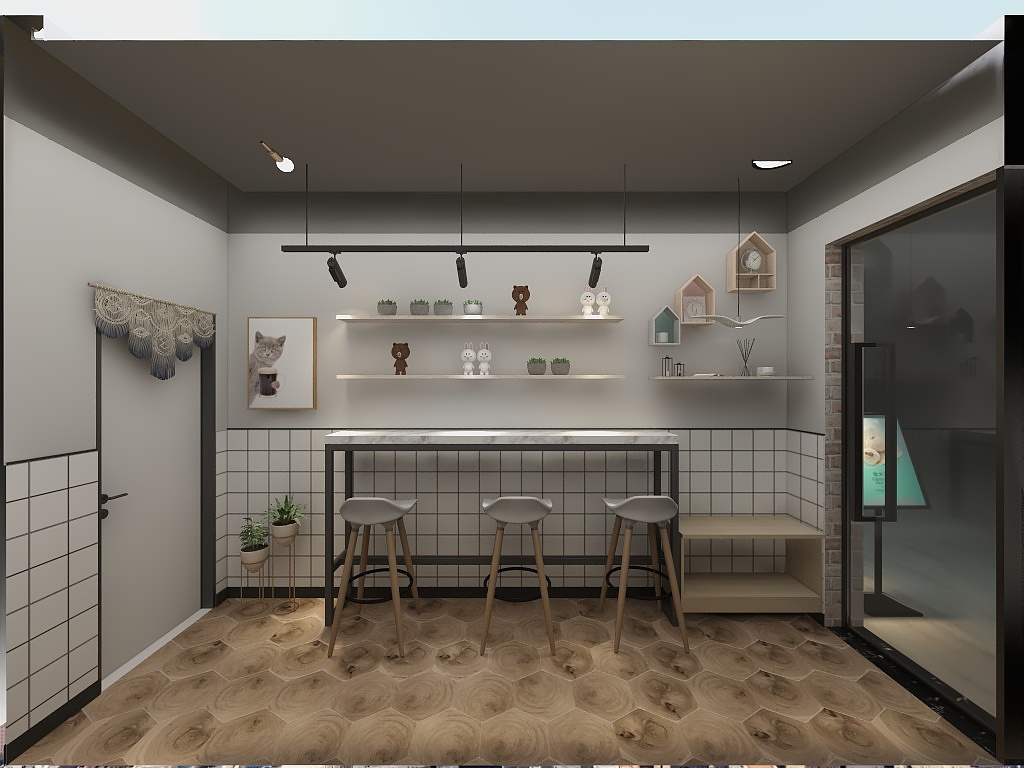 汤Designer-奶茶店-装修设计方案
