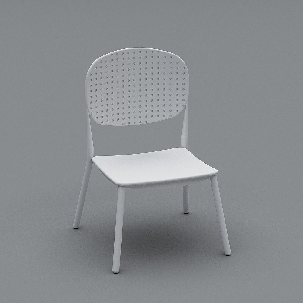 塑料椅子3d模型