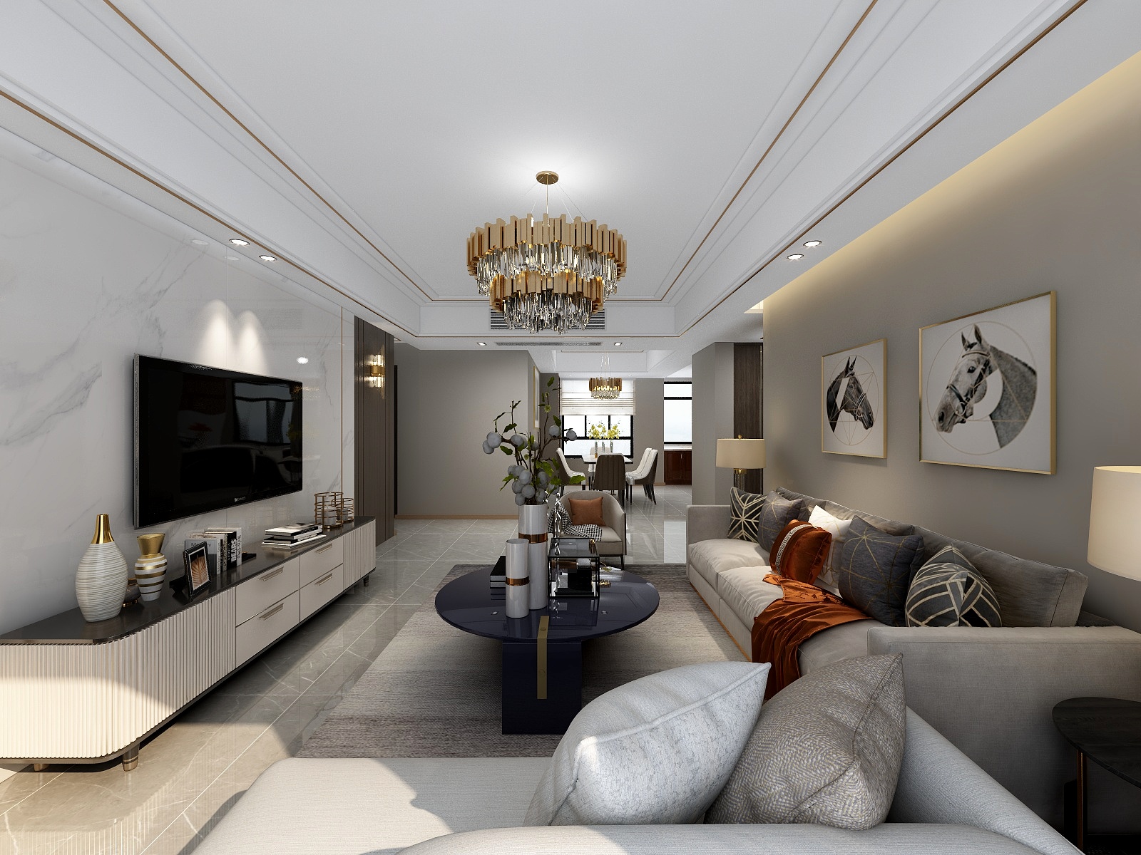 王桃-隆城二期室内效果展示-装修设计方案