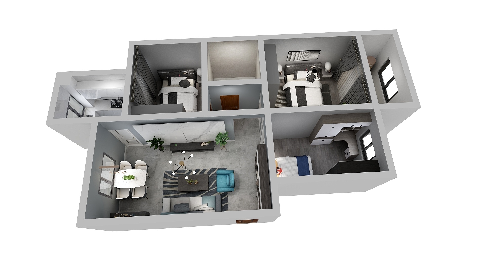 ZZY工作室-香槟城3号楼1801-装修设计方案