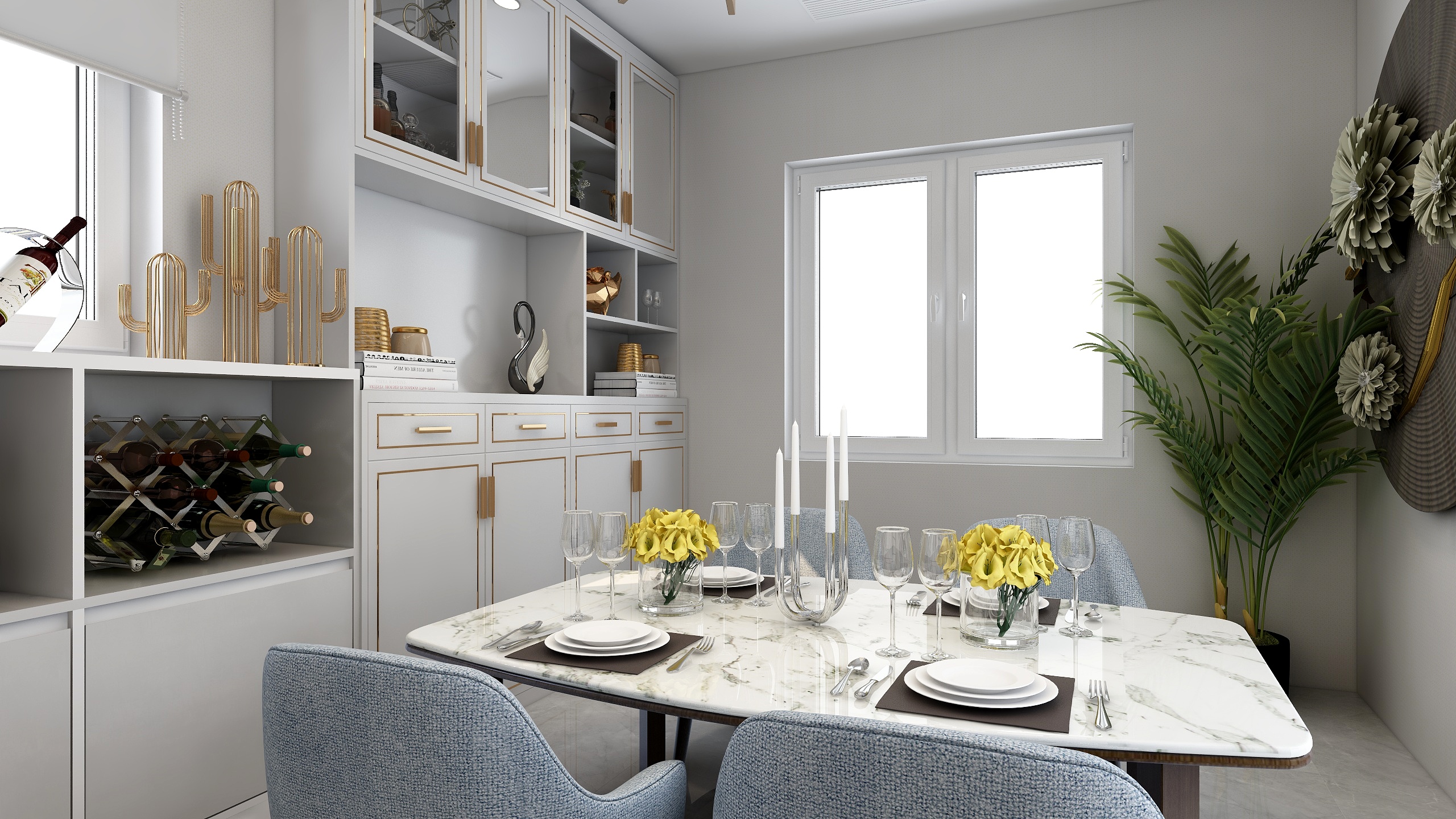 九7-瑞和园89.50㎡B户型3室2厅1卫-装修设计方案