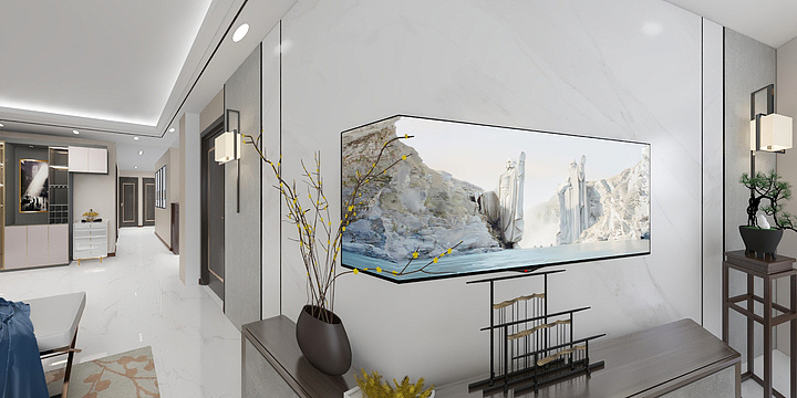 一度空间设计师LIN-一度空间设计师LIN-张掖老街116.2户型《新中式风》-装修设计方案