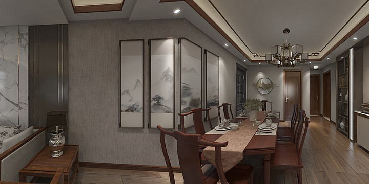 云筑设计工作室许设计-恒大首府18栋1号户型张先生雅居设计-装修设计方案